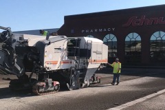 Milling and paving Ballwin Plaza