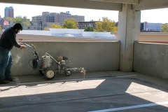 Parking garage striping